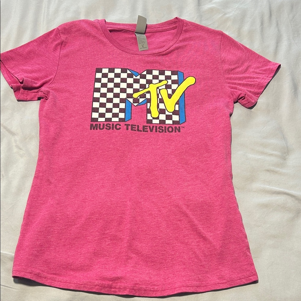 Pink MTV Graphic T-Shirt